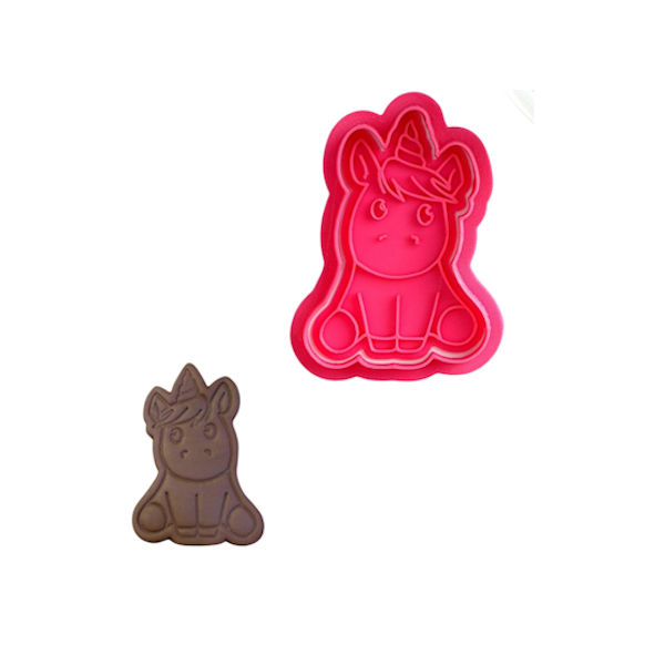 Вырубка пластиковая "Единорожка" 8*6*1 см