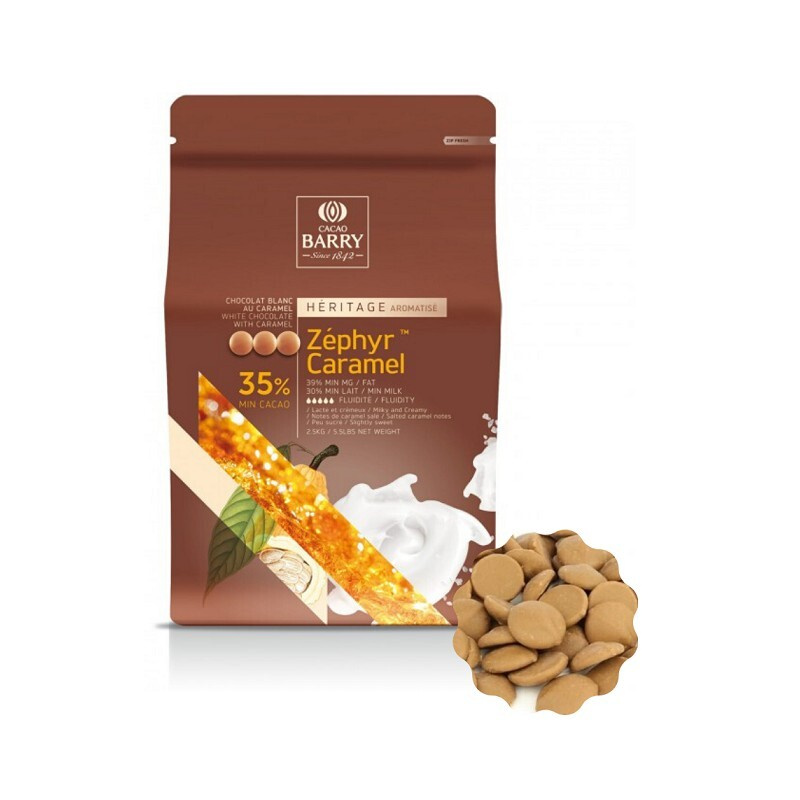Шоколад белый с карамелью Zephyr 35% (вес) 100 г