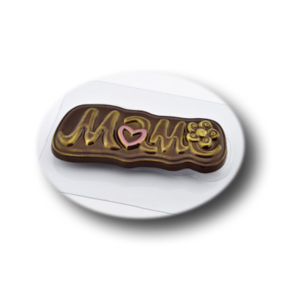 Форма пластик для шоколада Маме сердце и цветок