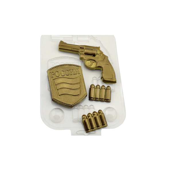 Форма пластик для шоколада Набор военного