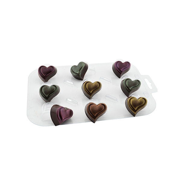 Форма пластик для шоколада Конфеты Сердечки