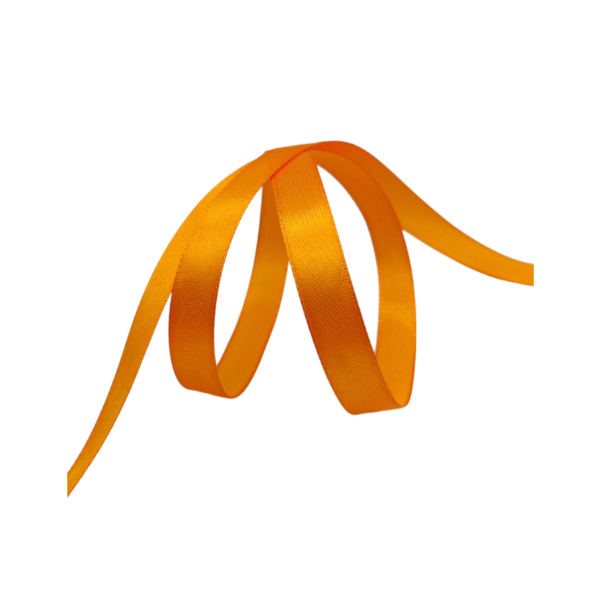 Лента атласная "Оранжевая" 1,2см х 33 м
