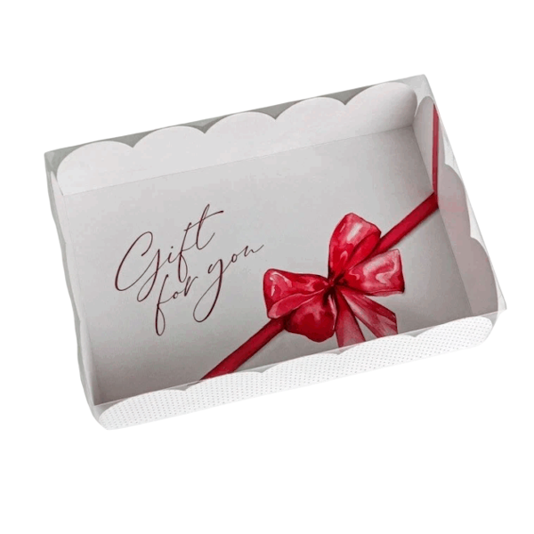 Коробка 20-30-8 см Gift for you (бант красный)