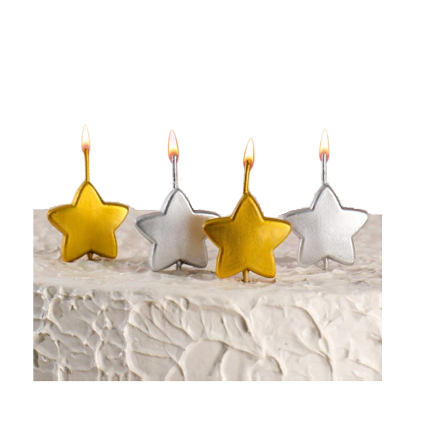 Свечи Звёзды 4шт