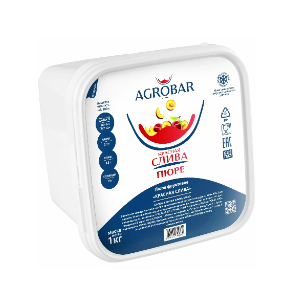 Пюре замороженное Слива Агробар 1 кг