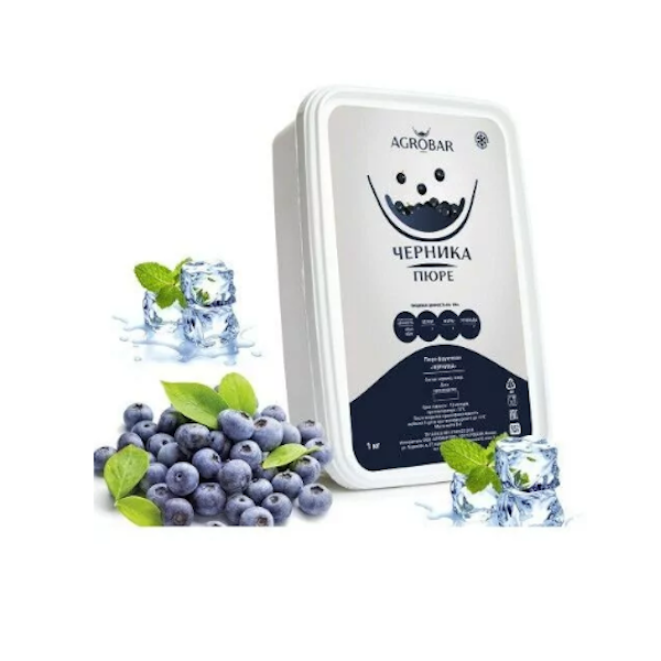 Пюре замороженное Черника Агробар 1 кг