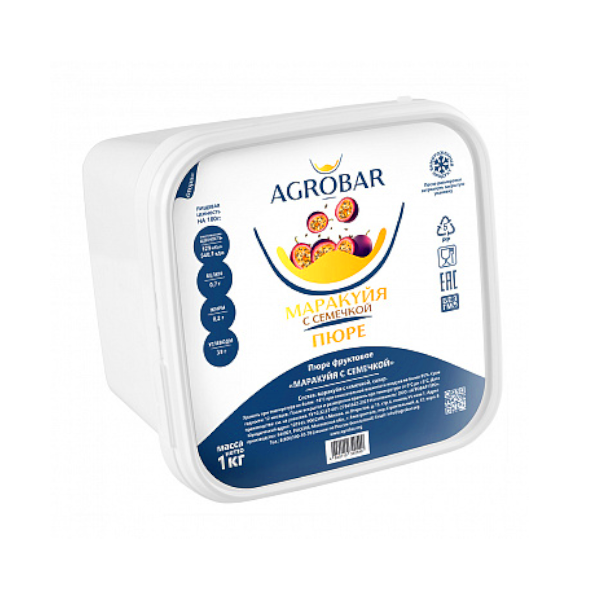 Пюре замороженное Маракуйя Агробар 1 кг