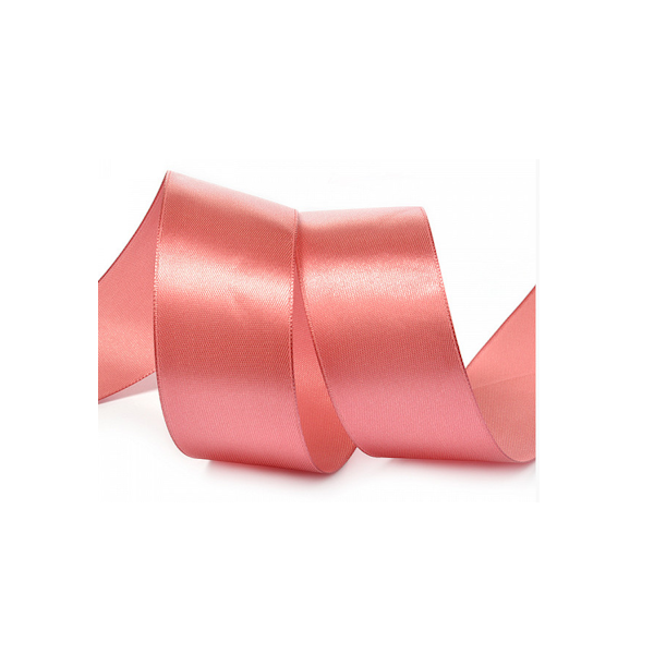 Лента атласная "Коралловая" 2 см * 25м