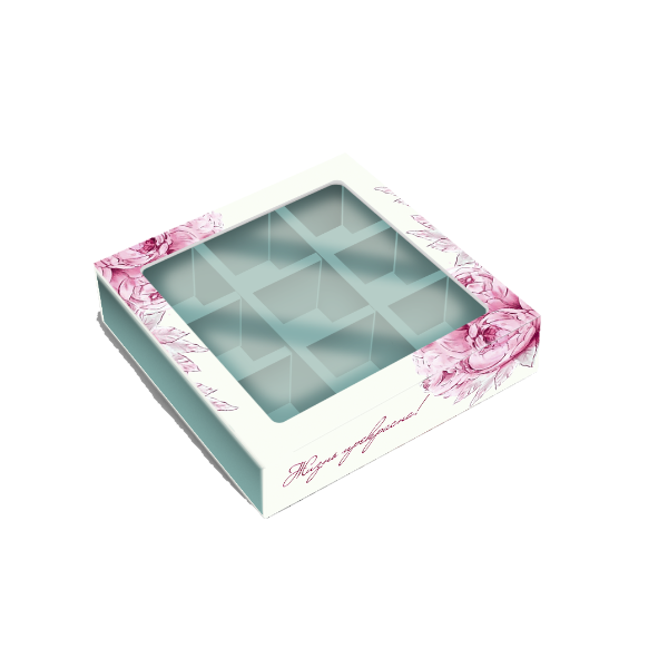 Коробка 9 конфет Тиффани