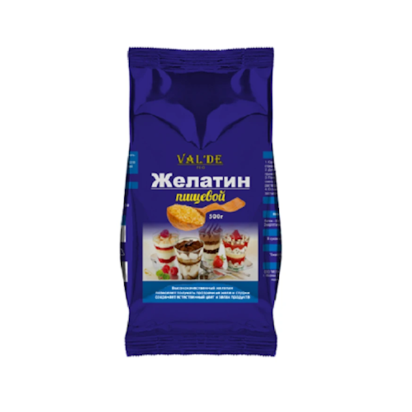 Желатин гранулы Valde 500 грамм (синий)