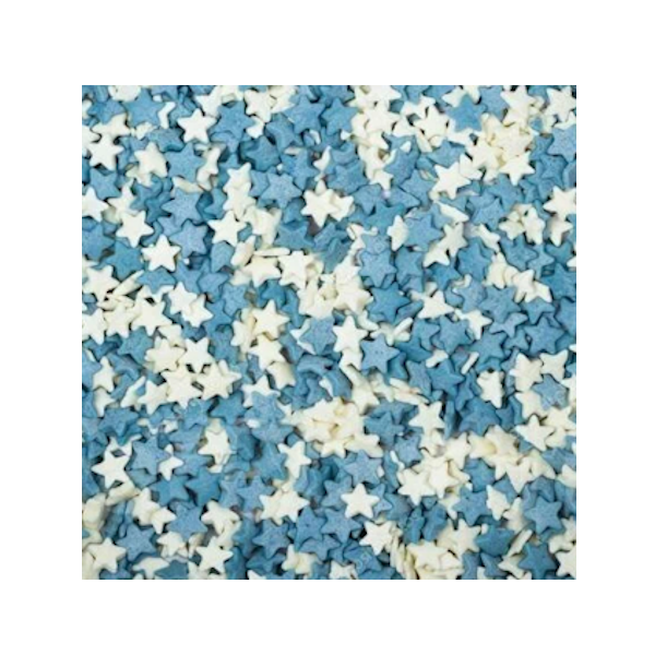 Посыпка "Звёзды бело-голубые" 50 гр