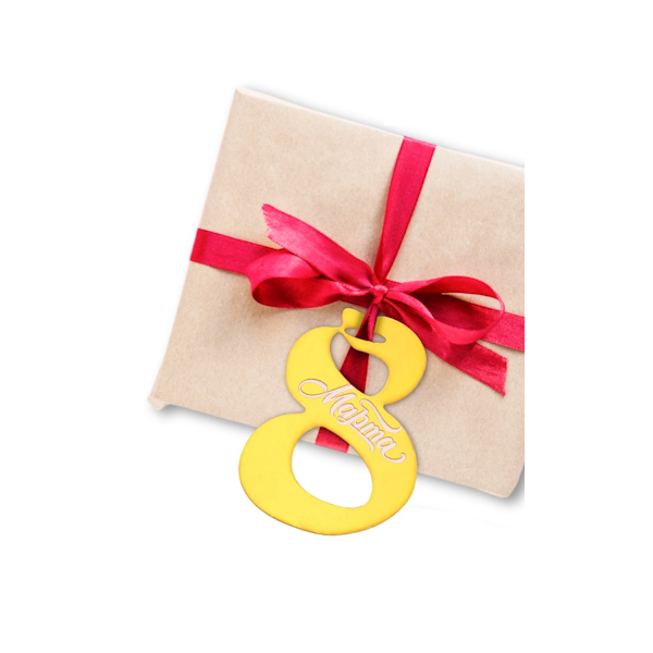 Бирка акриловая "8 марта"