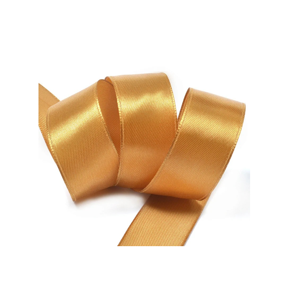 Лента атласная "Крем брюле" 2см * 20м