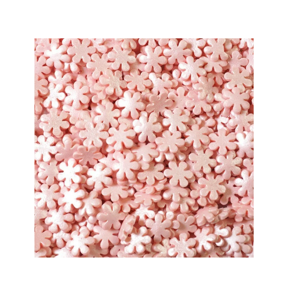 Посыпка "Снежинки розовые" 50г