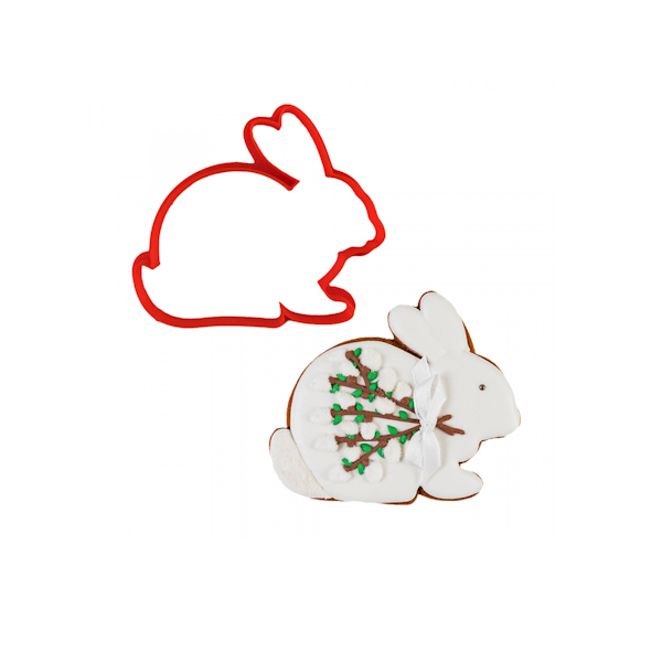 Вырубка пластиковая "Кролик" 9,7*8 см
