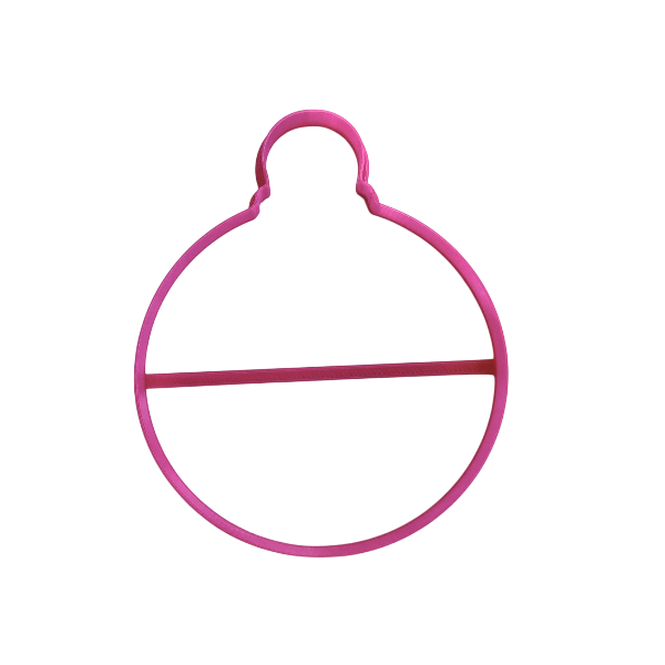 Вырубка пластиковая "Ёлочный Шар большой 12см"