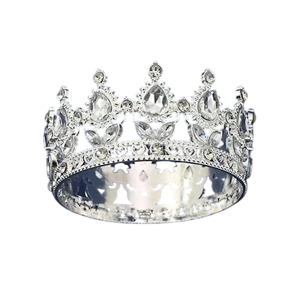 Топпер-фигурка серебряная Корона большая