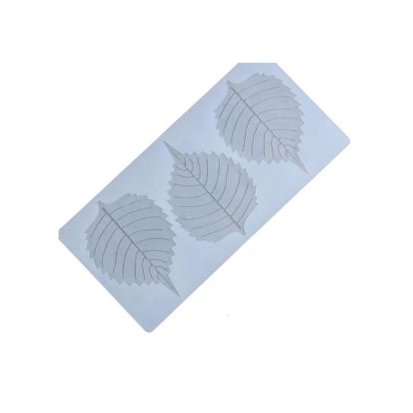 Силикон коврик для шоколада Тополиный лист 3 ячейки