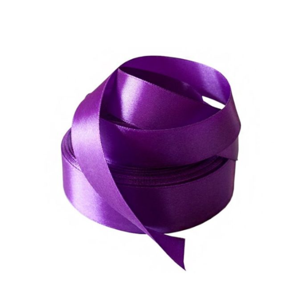 Лента атласная "Фиолетовая" 2см х 20 м