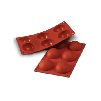 Форма силиконовая полусфера 6 ячеек 90мл