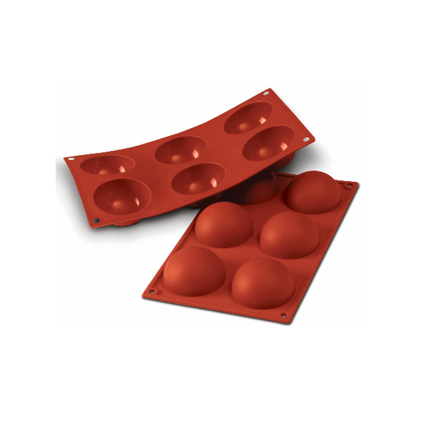 Форма силиконовая полусфера 6 ячеек 90мл