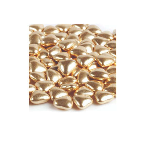 Золотые сердца с шоколадом, 50 гр