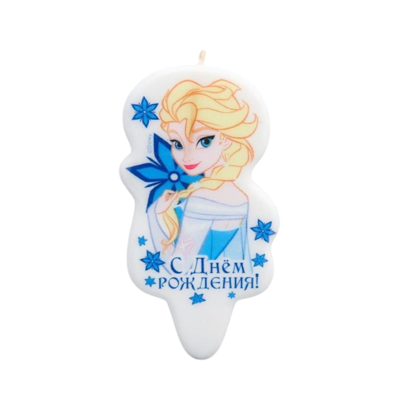 Свеча в торт "Холодное сердце"