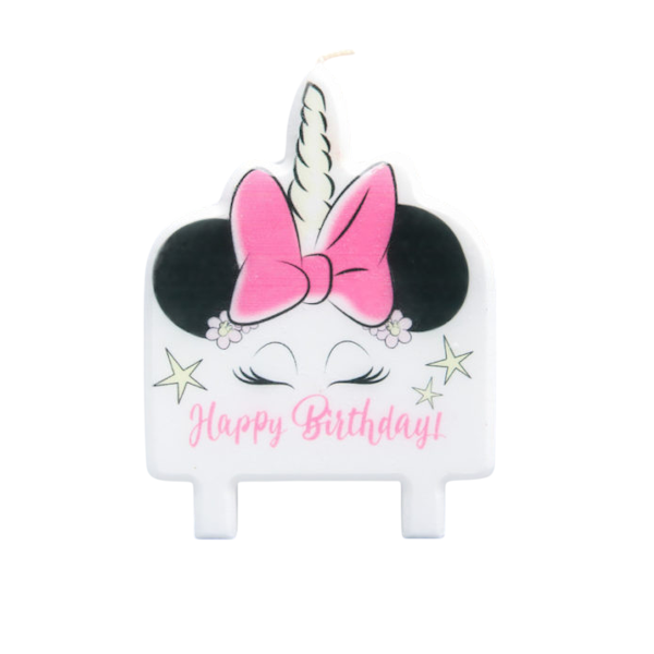 Свеча в торт "Единорог Минни"