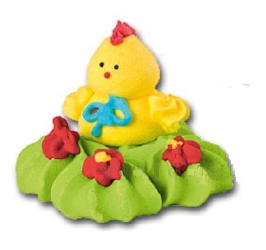 Сахарная фигурка Цыплёнок на травке