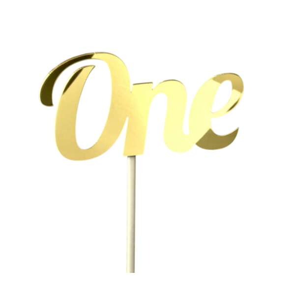 Топпер золотой ONE (рза172)