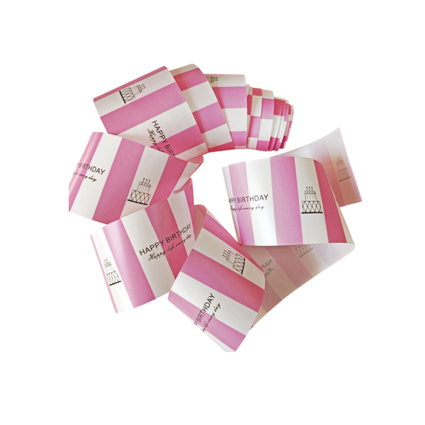 Лента бордюрная 7,5м "Happy birthday" (h 7см)