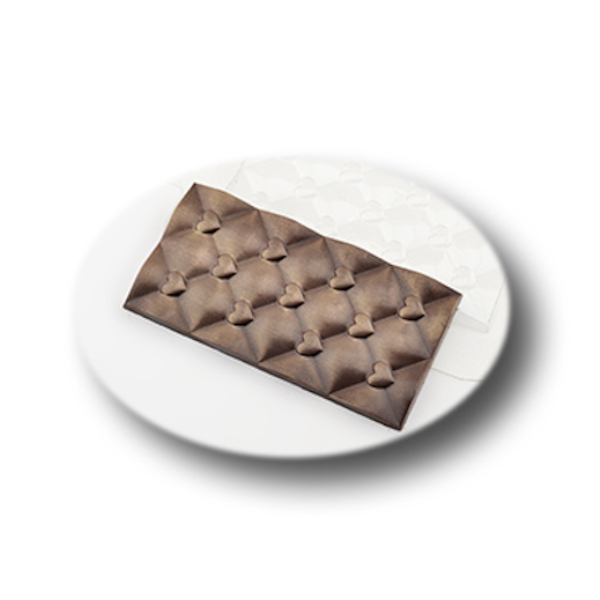 Форма пластик для шоко плитки Сердечки