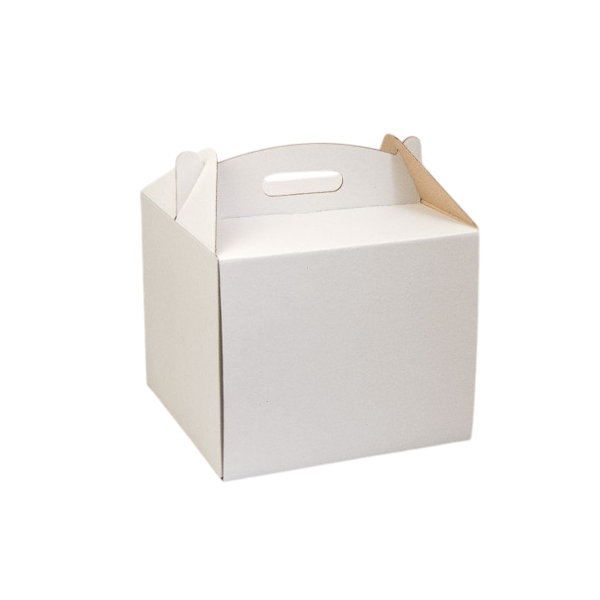 Коробка торт с ручками 40-40-30 см (гофро)