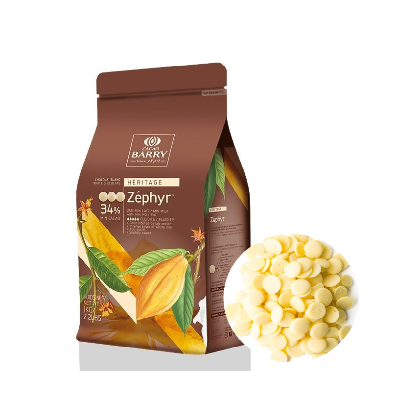 Кувертюр белый Zephyr 34% (вес) 100 г