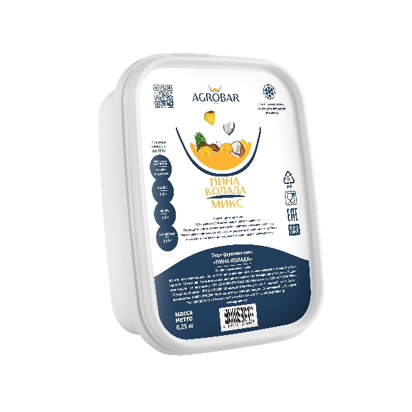 Пюре замороженное Пинаколада Агробар 250г