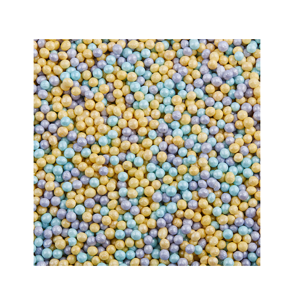 Посыпка "Шарики голубые лиловые жёлтые" 50 гр