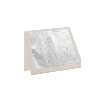 Сусальное пищевое серебро 8*8 см