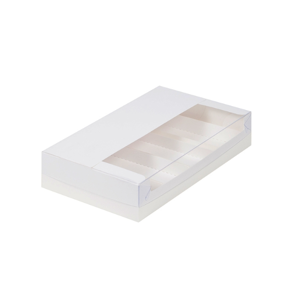 Коробка 5 эклеров БЕЛАЯ 25*15*5см