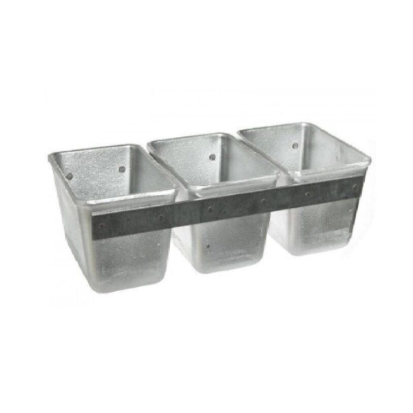 Алюминиевая форма для хлеба 32*14*10см (3 секции)