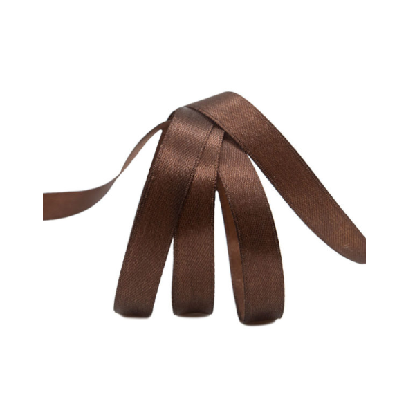 Лента атласная "Коричневая" 2см * 20м