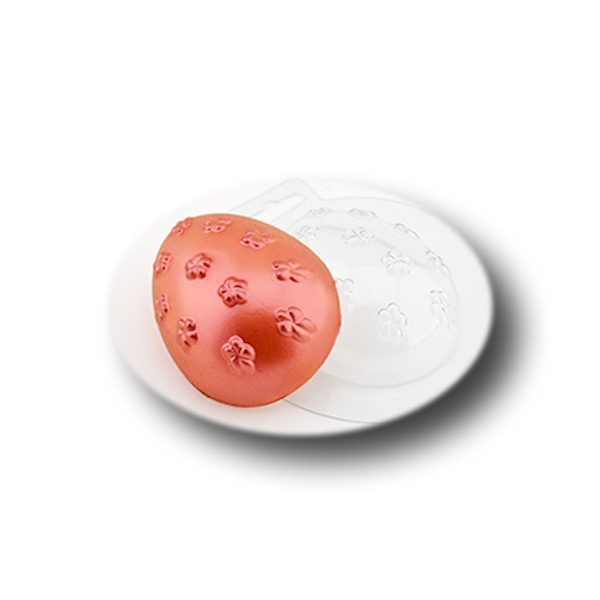 Форма пластик шоколадное Яйцо с цветами