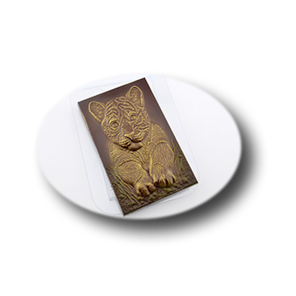 Форма пластик для шоколада Тигр на траве