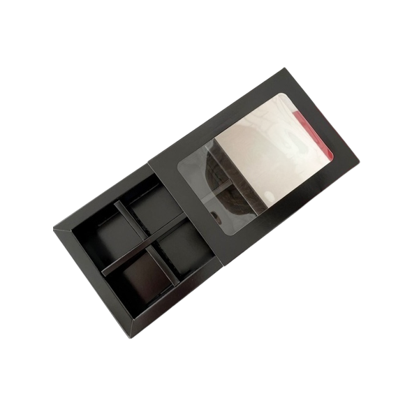 Коробка 6 конфет Чёрная