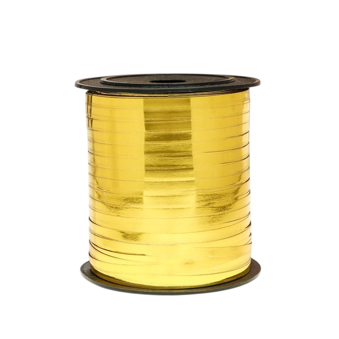 Лента упаковочная Золотая 5мм х 225м (катушка)