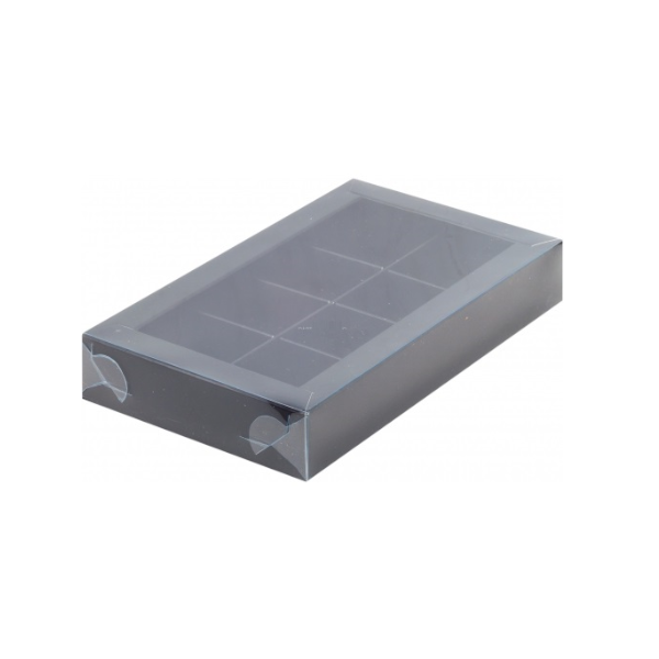 Коробка 8 конфет ЧЁРНАЯ