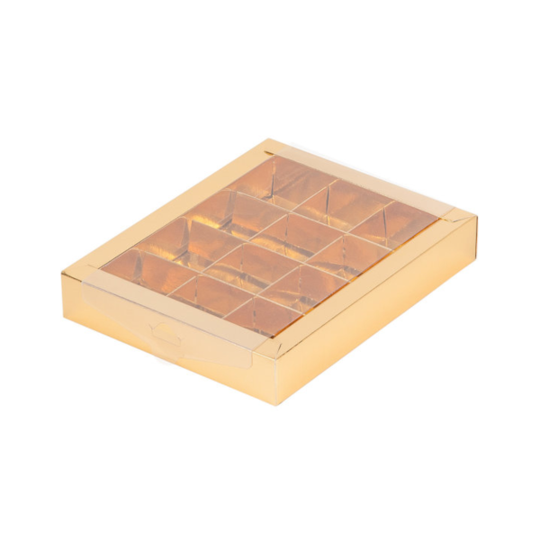 Коробка 12 конфет ЗОЛОТАЯ