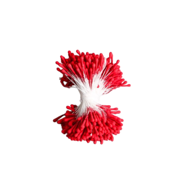 Тычинки Капельки Матовые красные 400шт