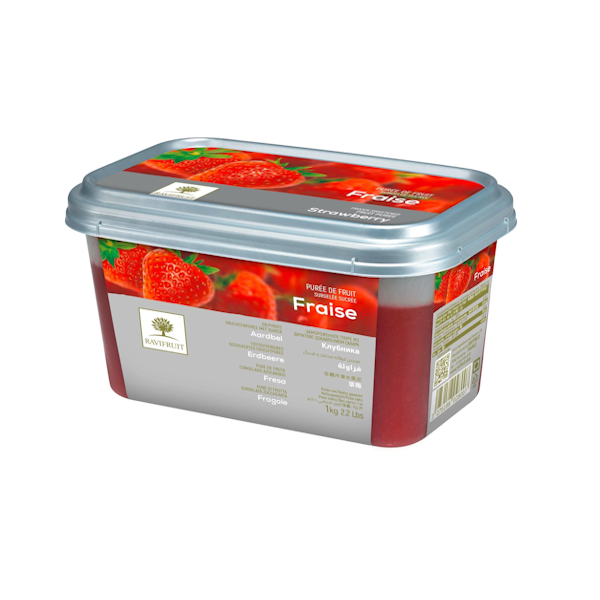 Пюре замороженное Клубника Ravifruit, 1кг