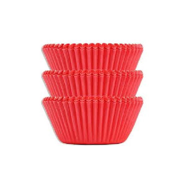 Красные капсулы для капкейков 600 шт (туба)