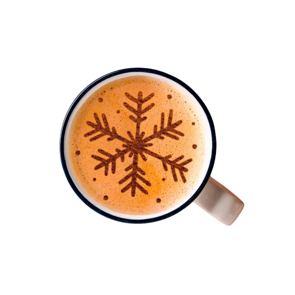 Трафарет Снежинка 8см 1шт